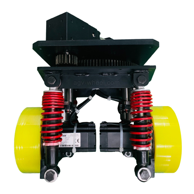 衝撃吸収性の差動車輪90W AGVのサーボ モーター ハンドル40m/min
