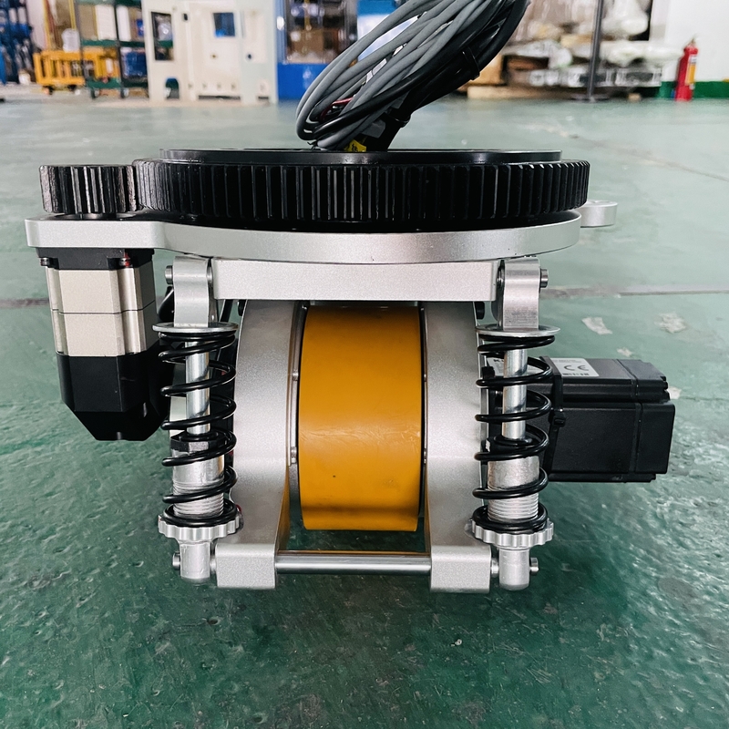 ロボット フォークリフトのサーボ モーターのためのAGVドライブ車輪を吸収する205mmの小さい衝撃