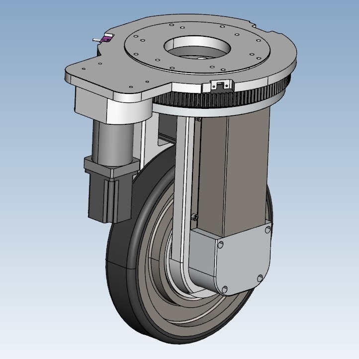 ブラシレスAGV/フォークリフト ドライブ車輪、1500W 1Tの縦のハンドル